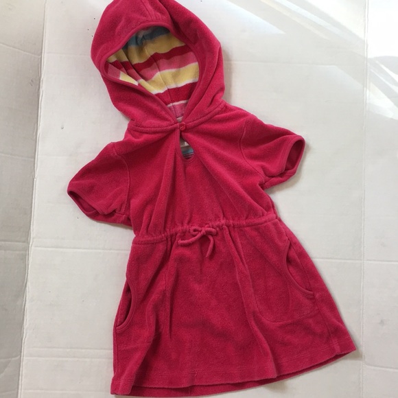 Janie and Jack | Toddler Girl’s terry swim cover - Picture 2 of 6